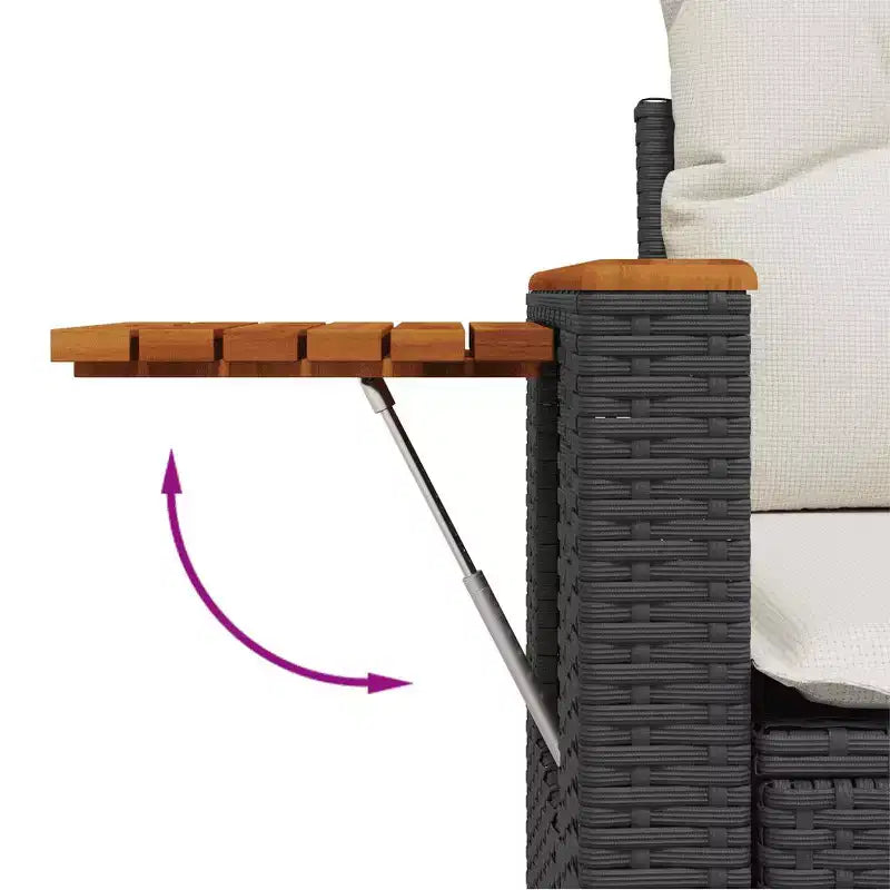 vidaXL Modular Garden Sofa Set with Cushions and Storage - Multiple Colors Available