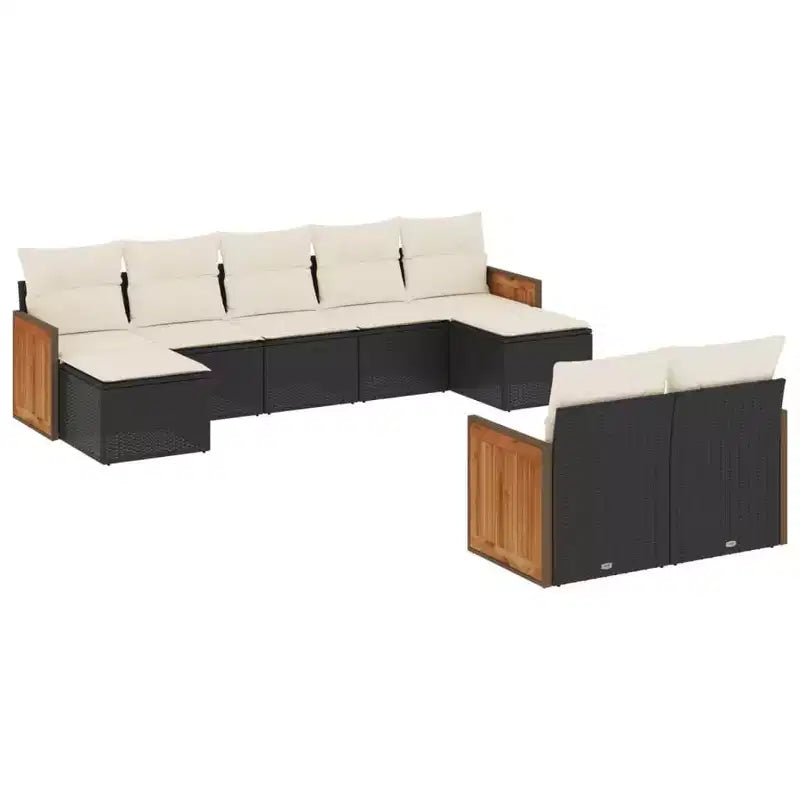 vidaXL Patio Sofa Set PE Rattan Set UV-resistant materials