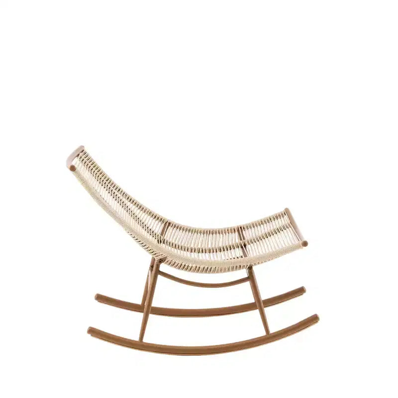 Christopher Knight Home Isabelle Modern Metal Patio Seating Set with Rocking Chairs and Ceramic Tabletop