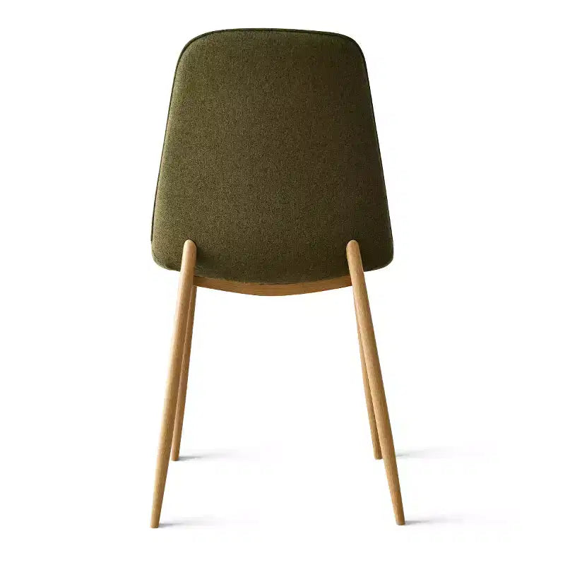 Ensemble de salle à manger rond 5 pièces, table piédestal de 39,5 po aspect bois et chaises courbées rembourrées, idéal pour les coins cuisine-Panipeachy