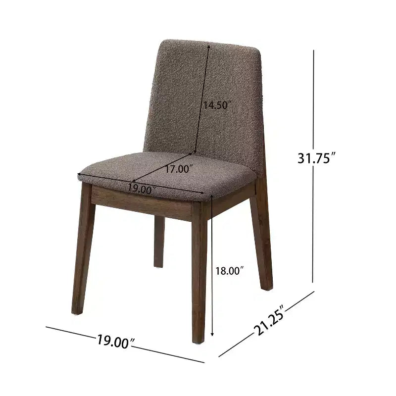 Christopher Knight Home Mireya 7 Piece Rustic Rubberwood Fabric Upholstered Dining Set