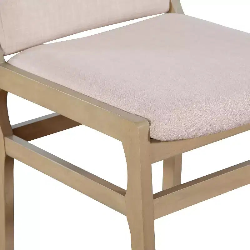 Christopher Knight Home Zephyr 3 Piece Contemporary Rubberwood Upholstered Dining Set
