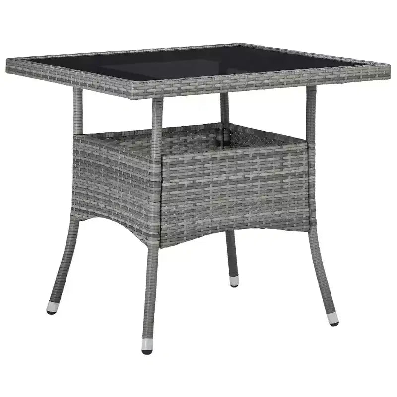 vidaXL Dining Set Gray and Brown