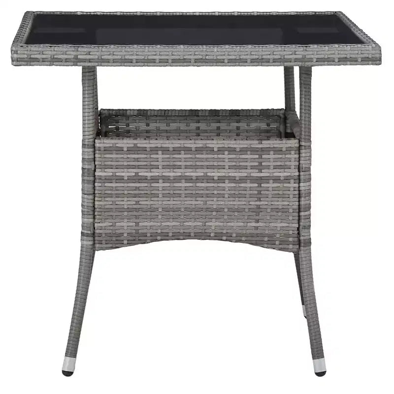 vidaXL Dining Set Gray and Brown