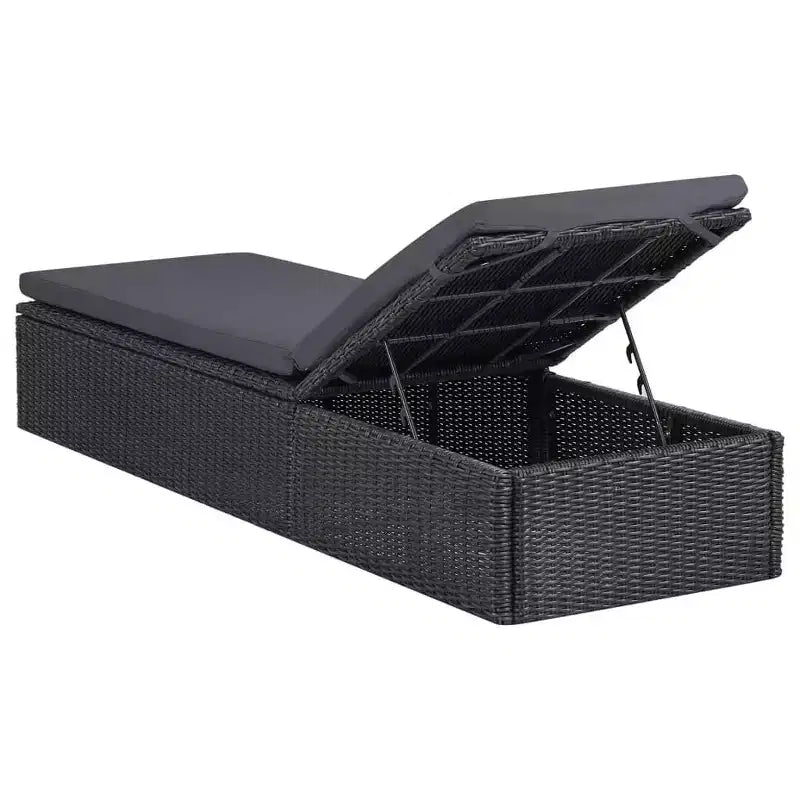 vidaXL Ensemble de salle à manger noir et gris foncé