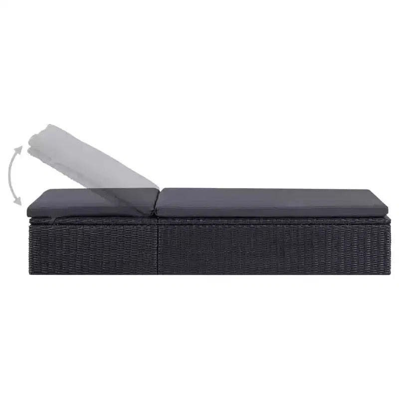 vidaXL Ensemble de salle à manger noir et gris foncé
