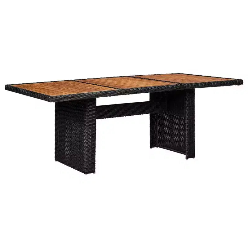 vidaXL Ensemble de salle à manger noir et gris foncé
