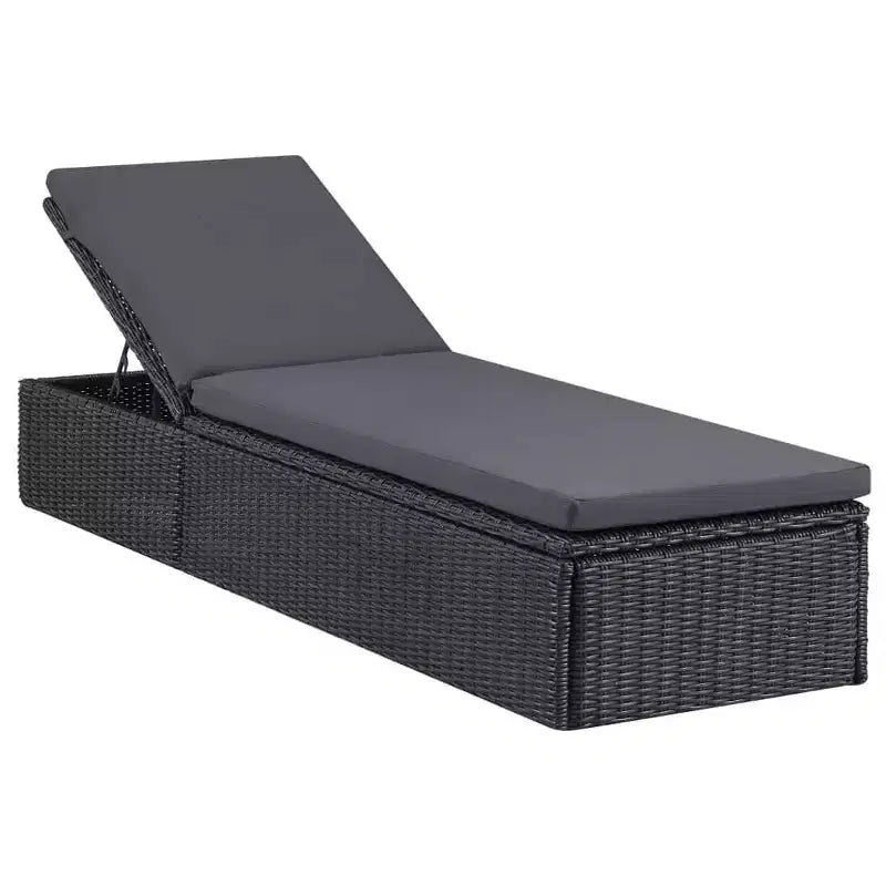 vidaXL Ensemble de salle à manger noir et gris foncé