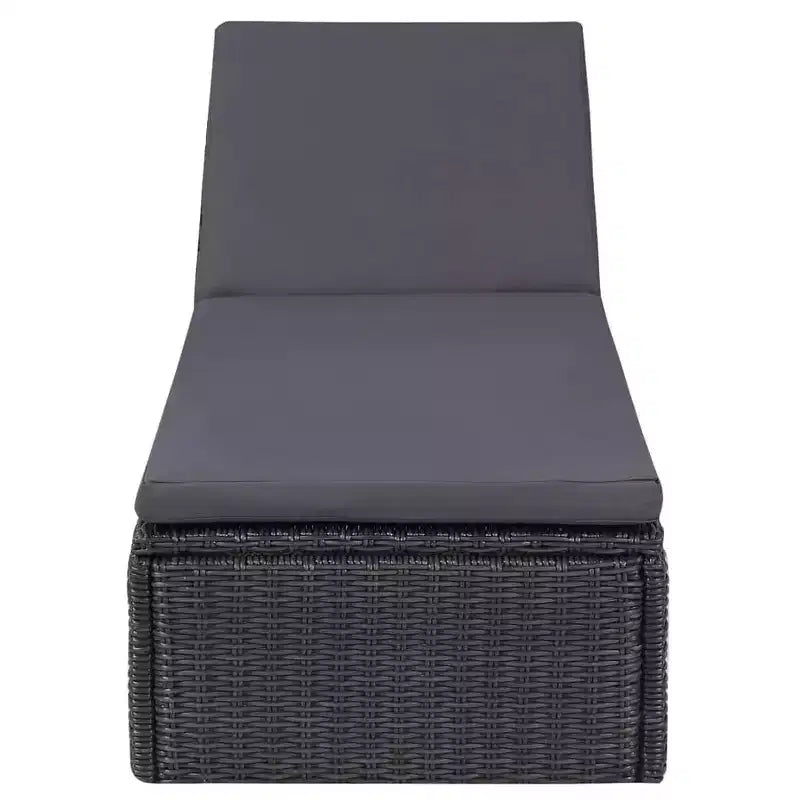 vidaXL Ensemble de salle à manger noir et gris foncé