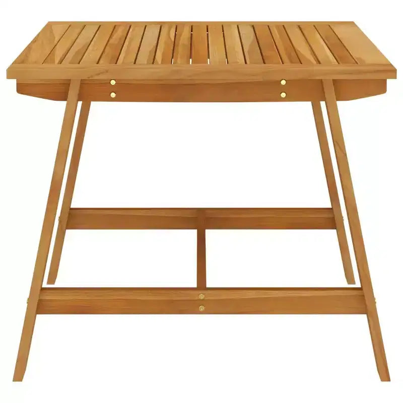 vidaXL Bureau Bois d'acacia massif Moyen Durable Ensemble de salle à manger de jardin