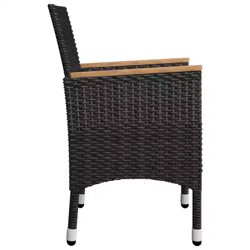vidaXL Bureau Bois d'acacia massif Moyen Durable Ensemble de salle à manger de jardin