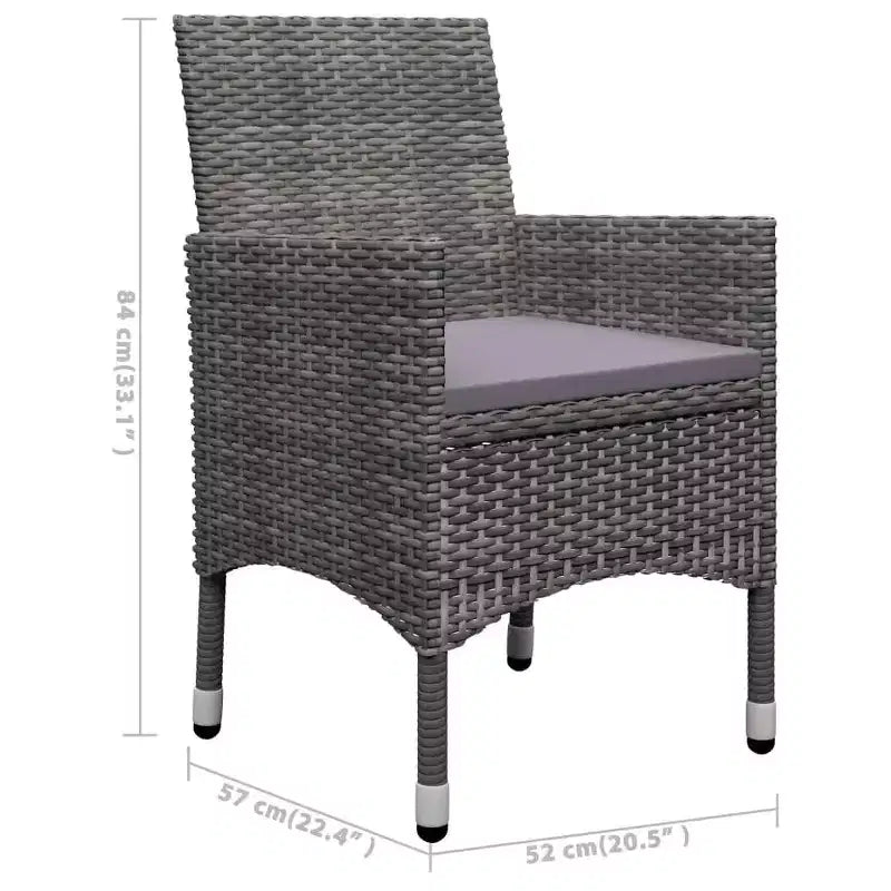 vidaXL Bureau Bois d'acacia massif Moyen Durable Ensemble de salle à manger de jardin