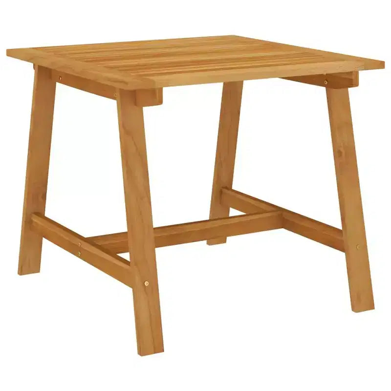 vidaXL Bureau Bois d'acacia massif Moyen Durable Ensemble de salle à manger de jardin