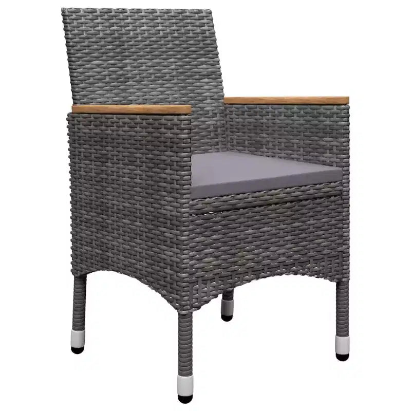 vidaXL Bureau Bois d'acacia massif Moyen Durable Ensemble de salle à manger de jardin