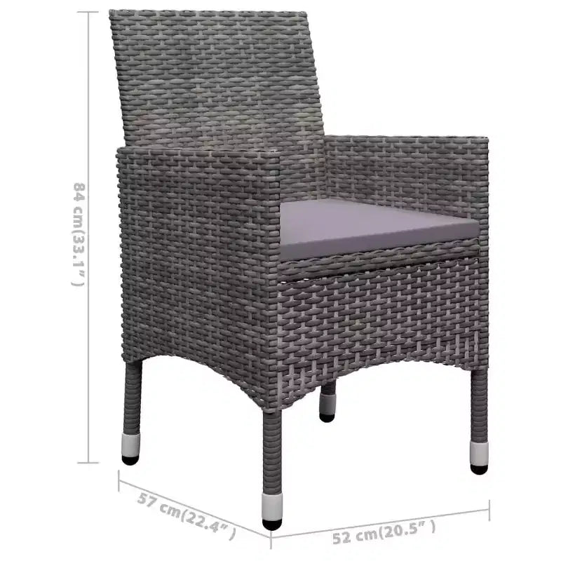 vidaXL Bureau Bois d'acacia massif Moyen Durable Ensemble de salle à manger de jardin