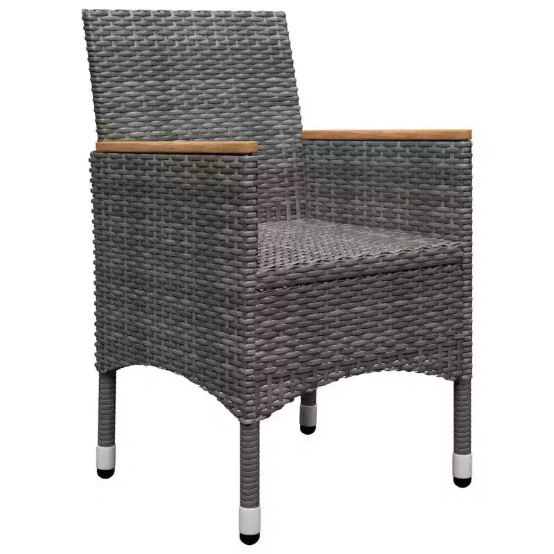 vidaXL Bureau Bois d'acacia massif Moyen Durable Ensemble de salle à manger de jardin