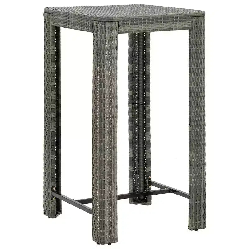 vidaXL Garden Bar Set PE rattan Standard Footrest Garden Bar Set