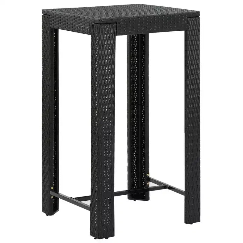 vidaXL Garden Bar Set PE rattan Standard Footrest Garden Bar Set