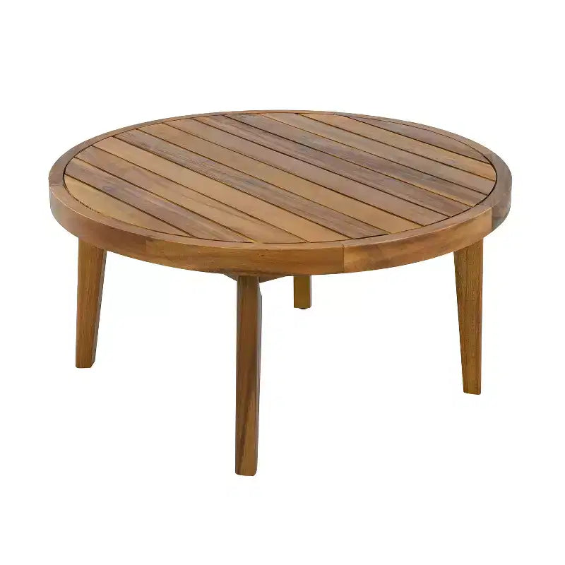 Christopher Knight Home Oliver Ensemble de patio côtier moderne 2 pièces en bois d'acacia et corde avec causeuse et table basse