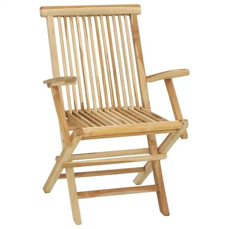 vidaXL Garden Dining Set Teak Fine sanded teak hardwood Medium Foldable