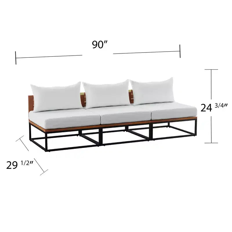 Taradale Outdoor Chair with Cushions - Set Of 3 - White - SEI