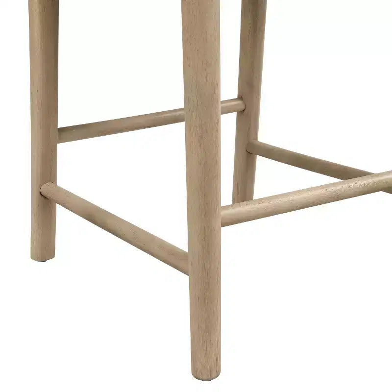 Christopher Knight Home Daniel 3 Piece Farmhouse Rubberwood Upholstered Counter Height Dining Chairs with Fluted Table
