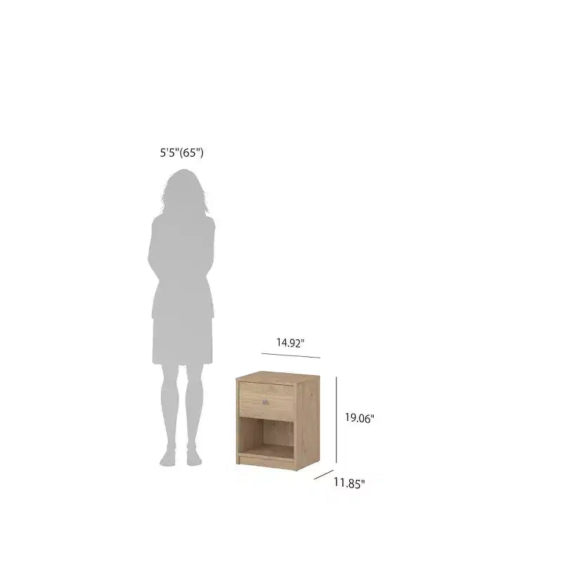 Tvilum, Portland 3-Piece Bedroom Set - 6 Drawer Double Dresser And Nightstand Set Of 2