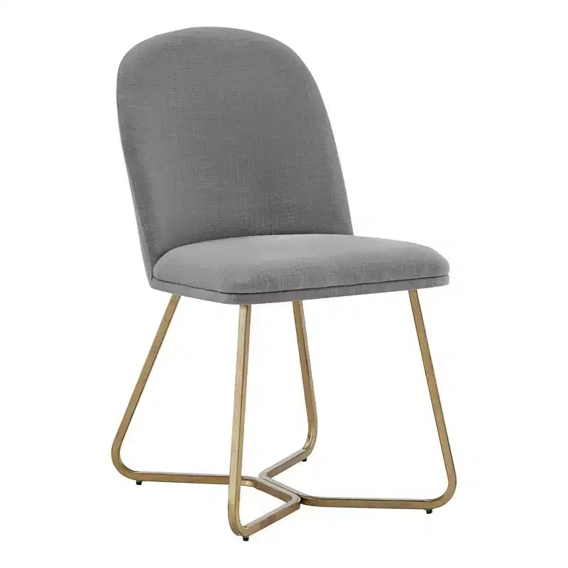 Karianne 4-Person Gold Metal Base Dining Set - iNSPIRE Q