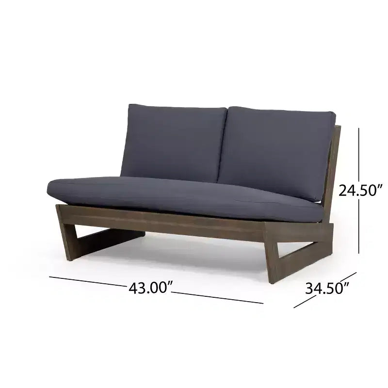 Christopher Knight Home Hiba Modern 5 Piece Patio Firepit Set with Tank Holder