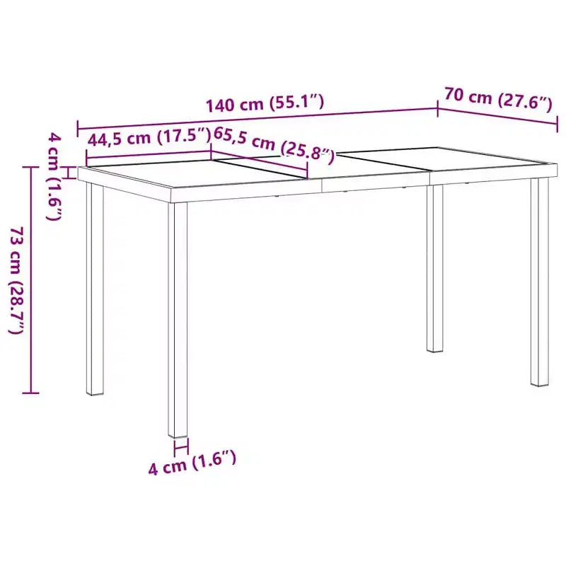 vidaXL Ensemble repas de jardin avec coussins 5 pcs Acier revêtu par poudre Gris