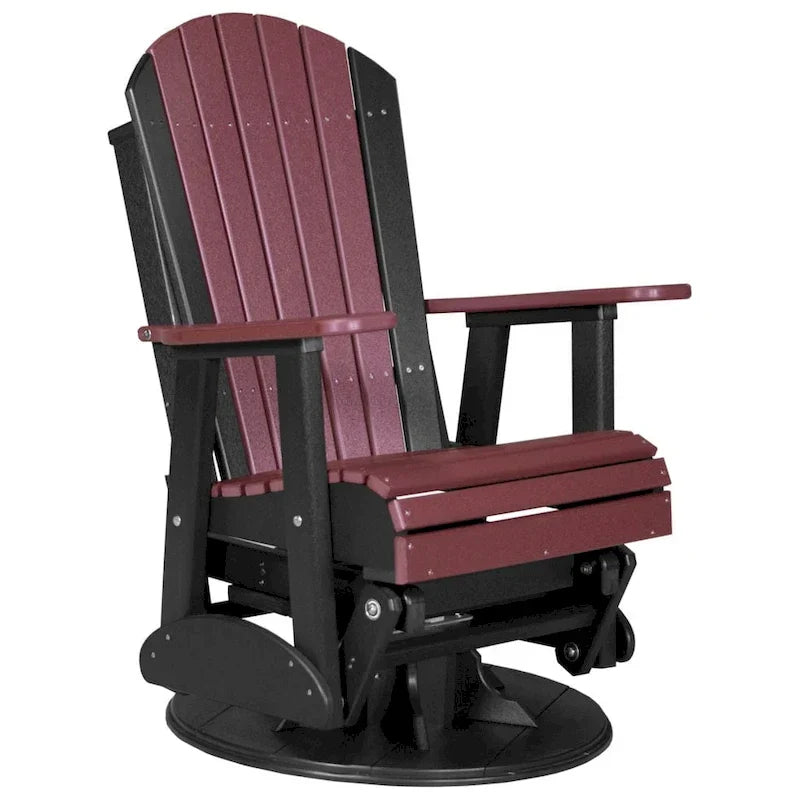 Poltrona scorrevole e girevole Adirondack in Poly Lumber