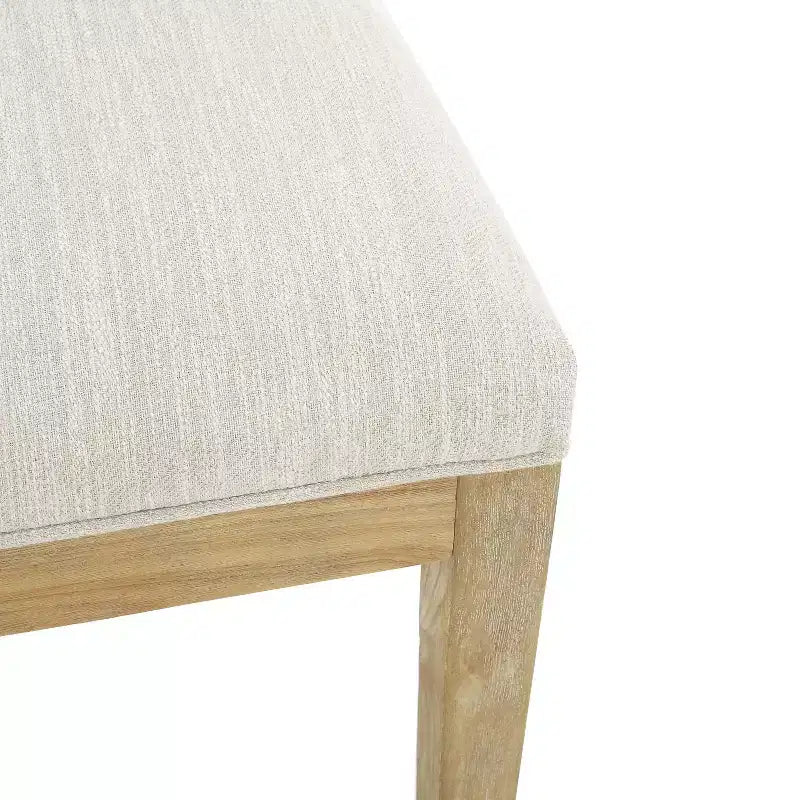 Christopher Knight Home Charles Ensemble de salle à manger 7 pièces extensible en bois rustique avec chaises rembourrées Naturel/Beige