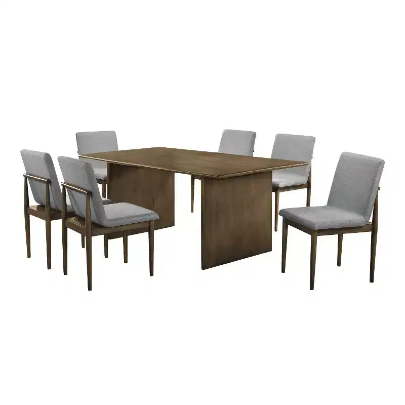 HOMES: Inside + Out 7pc Avery Mid Century Modern Dining Table Set