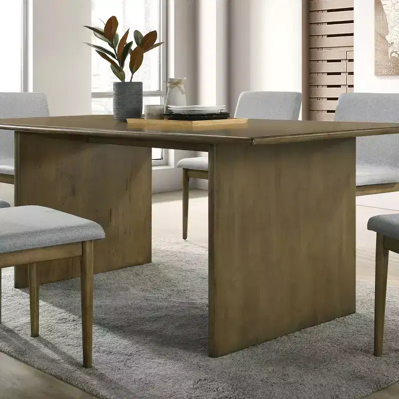 HOMES: Inside + Out 7pc Avery Mid Century Modern Dining Table Set