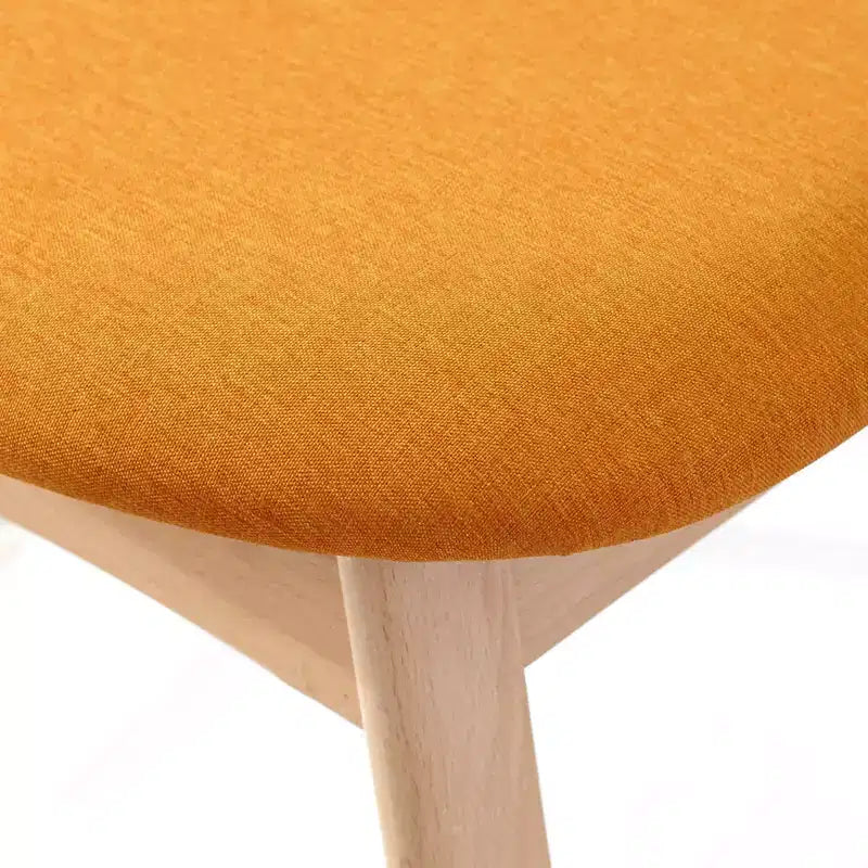 Buylateral 5pc Cadiz Mid Century Modern Dining Set Orange