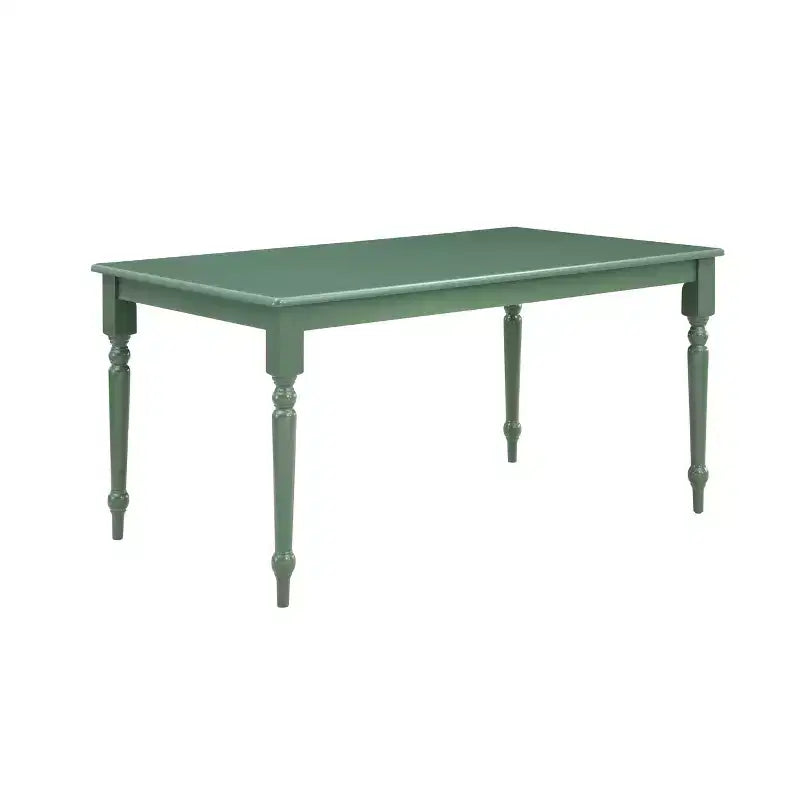 5pc Carolina Dining Set Equestrian Green - Boraam: Rectangle Table, 4 Wood Chairs, Farmhouse Style