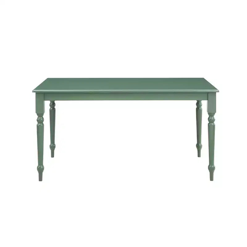 5pc Carolina Dining Set Equestrian Green - Boraam: Rectangle Table, 4 Wood Chairs, Farmhouse Style