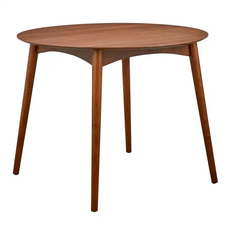 Lifestorey 3pc Derby Counter Height Dining Set Walnut/Gray: Rubberwood, Upholstered Stools, Foam Padding