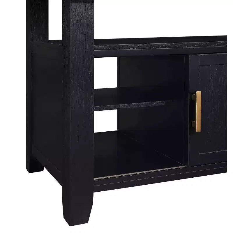 5pc Yves Counter Height Dining Set with Storage Rubbed Charcoal - Steve Silver Co.