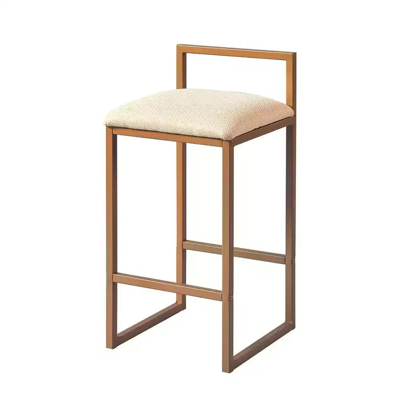 Teamson Home Marmo Breakfast Table Dining Set with Faux Marble Top Brass: 3-Piece, Modern Style, Lacquered Finish, Upholstered Stools