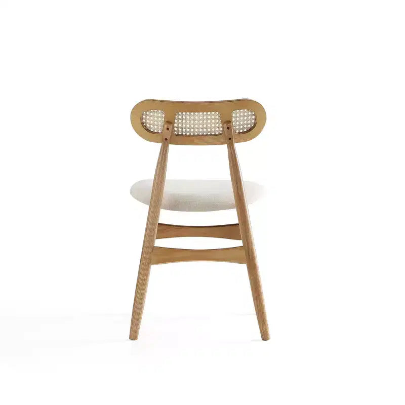 Manhattan Comfort 7pc 70.86" Rockaway and Colbert Rectangle Dining Set Natural/Oatmeal: Industrial Chic, Ash Wood, 6 Chairs