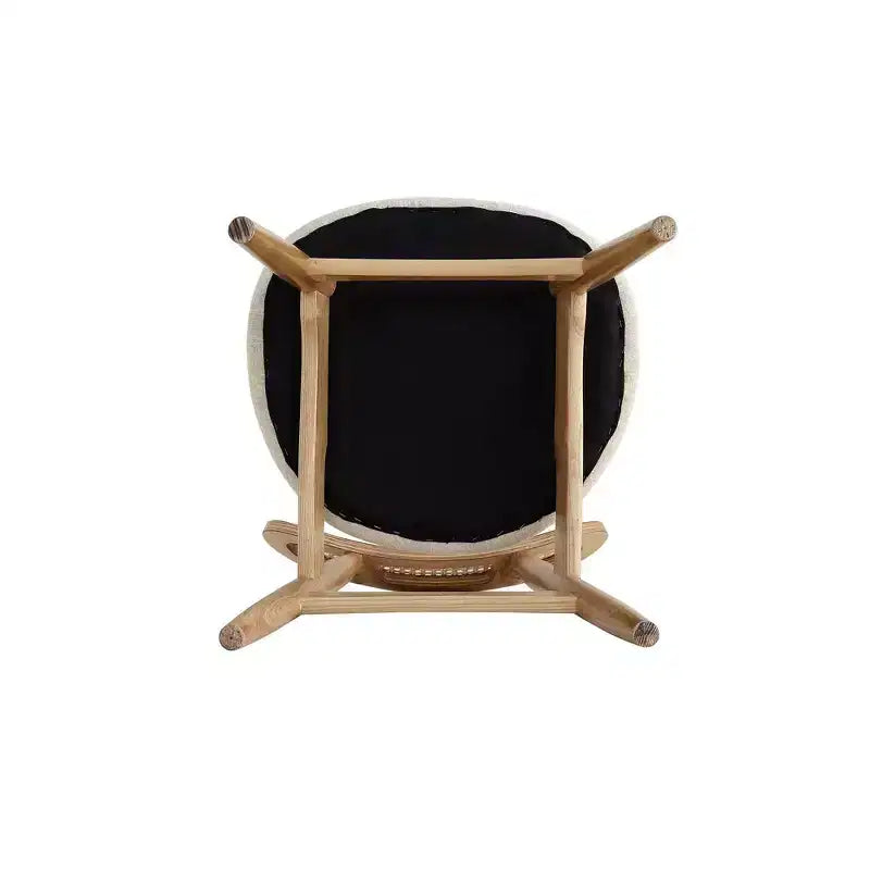 Manhattan Comfort 7pc 70.86" Rockaway and Colbert Rectangle Dining Set Natural/Oatmeal: Industrial Chic, Ash Wood, 6 Chairs