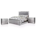 3pc Queen Tenaya Bed with 2 Nightstands Set Silver/Gray - HOMES: Inside + Out