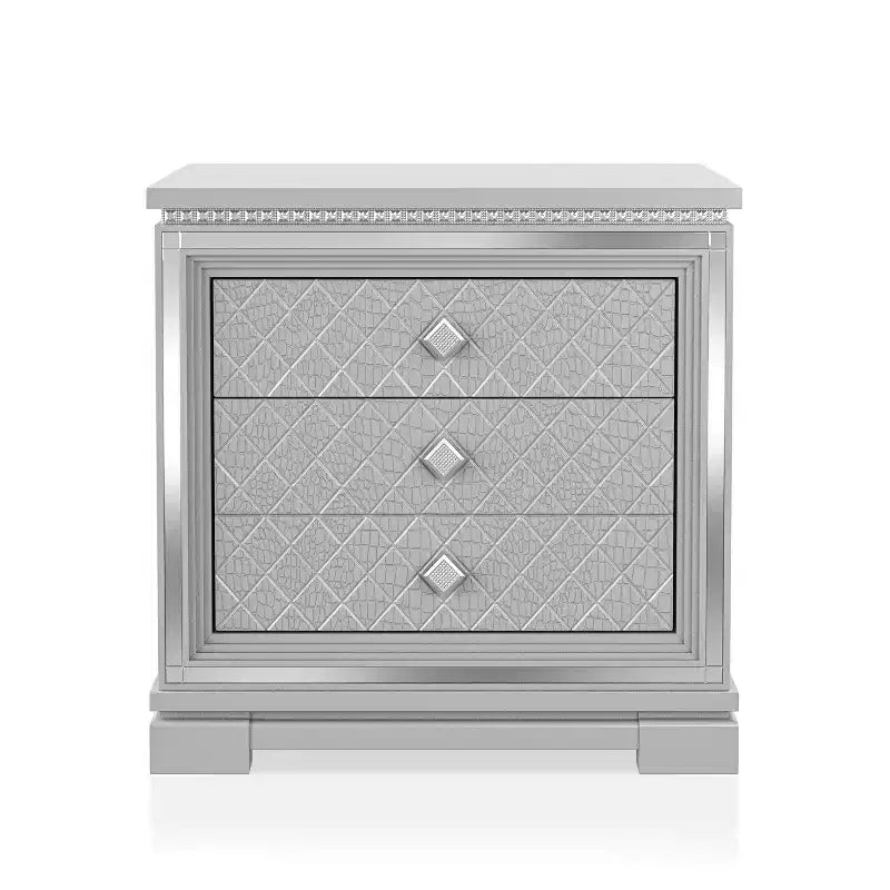 5pc Eastern King Tenaya Bedroom Set Silver/Gray - HOMES: Inside + Out