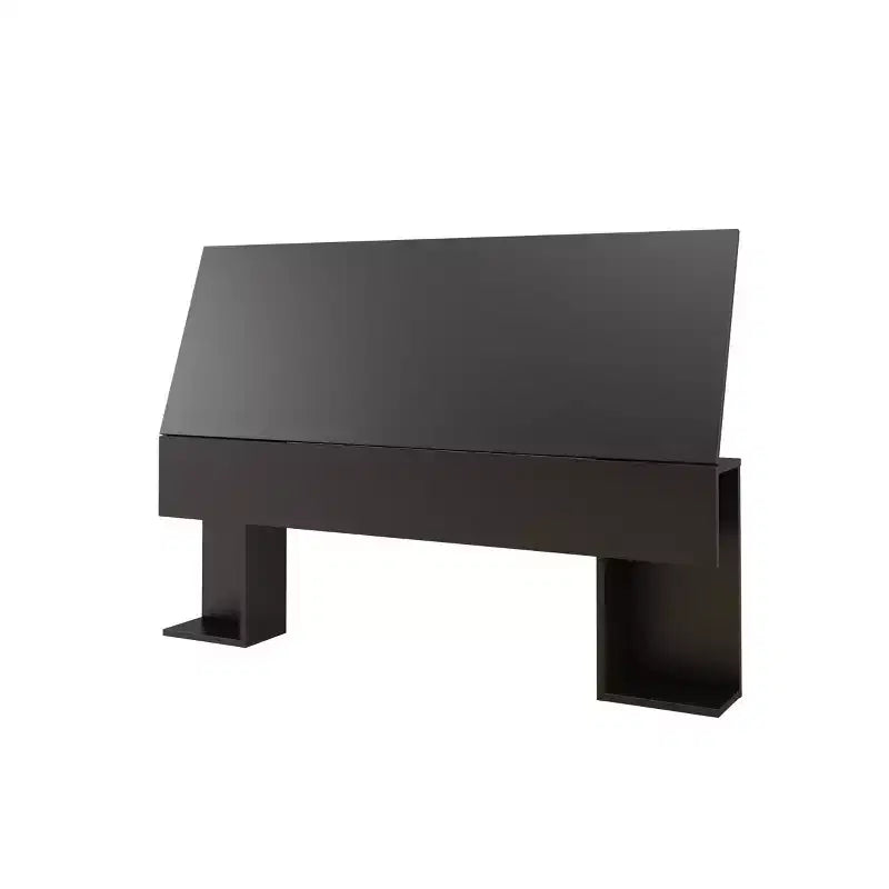 3pc Full Epik Bedroom Set with Headboard Extension Panels Black - Nexera: Modern Contemporary Style, Includes Nightstand