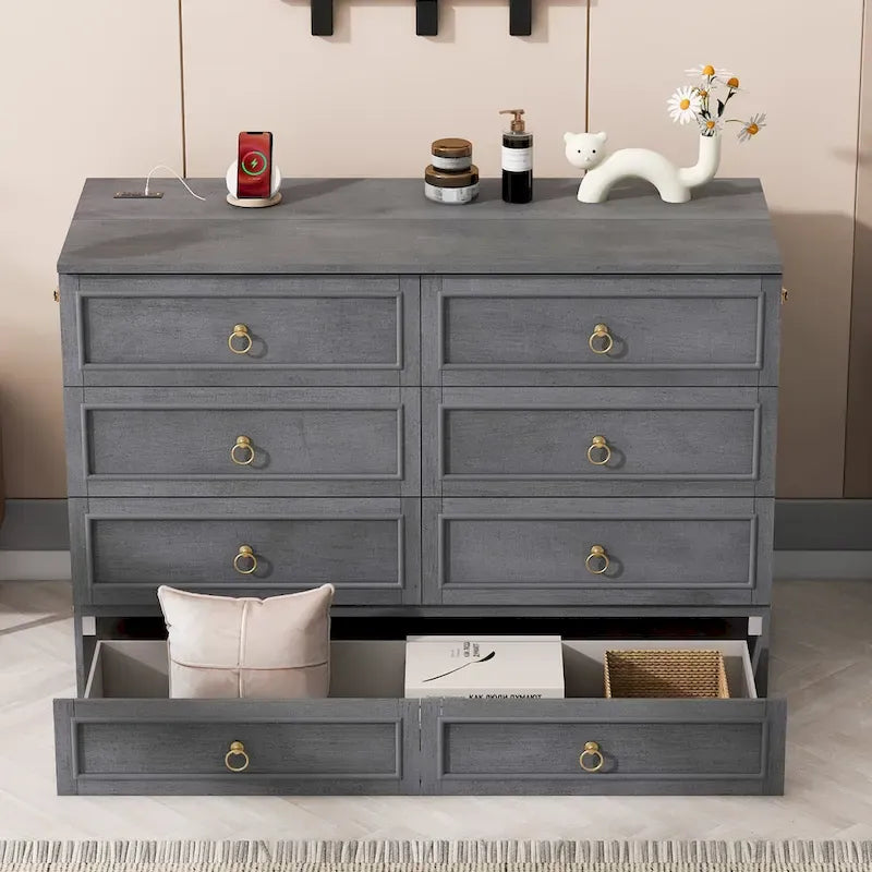Queen Murphy Bed with Large Drawers