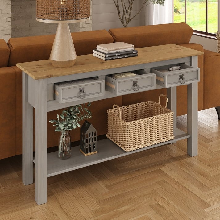 Consolle in Legno con 3 Cassetti Corona | Furniture Dash - N/A