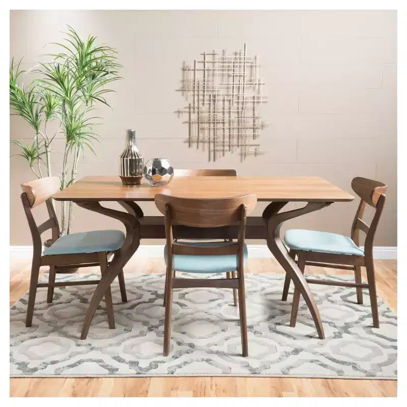 5pc 60 Idalia Mid-Century Modern Dining Set - Christopher Knight Home