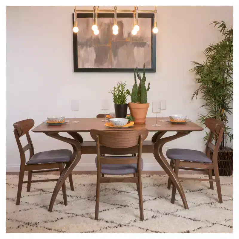5pc 60 Idalia Mid-Century Modern Dining Set - Christopher Knight Home