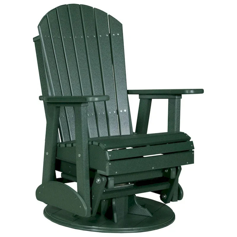 Poltrona scorrevole e girevole Adirondack in Poly Lumber